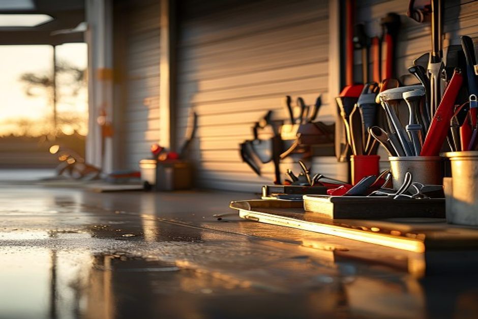 Daniel Thompson and Sons Garage Door Repairs Inc — professional Garage Door Repair in Pasadena, branded work van and team — Garage Door Repair near me